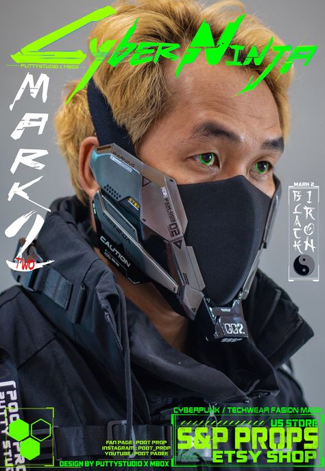 Techwear Mask Design, Cyberpunk Half Mask, Cybercore Mask, Cyberpunk Mask Concept Art, Half Mask Design, Cyberpunk Face Mask, Cool Masks Futuristic, Cyberpunk Masks, Sci Fi Mask