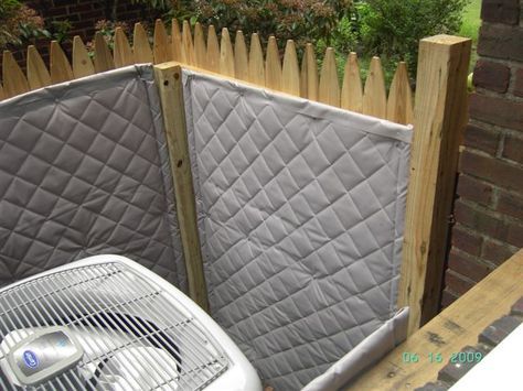 Reduce Outdoor Noise with a Sound Blocking Fence Sound Barrier Wall, Air Conditioner Screen, Air Conditioner Cover Outdoor, Pool Equipment Enclosure, Outdoor Air Conditioner, Noise Barrier, Sound Blocking, Ac Cover, Air Conditioner Cover