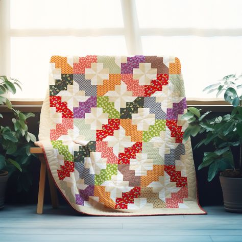 Boho Blanket Holiday Quilt Patterns, Pinwheel Quilt Pattern, Quilt Blocks Easy, Boho Blanket, Pinwheel Quilt, Jellyroll Quilts, Holiday Quilts, Garden Quilt, Pdf Quilt Pattern