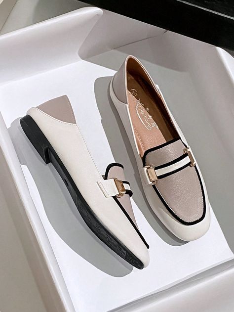 Multicolor  Collar     Embellished   Women Shoes Business Casual Shoes For Work, Classy Elegant Shoes, Business Shoes Women Comfortable, Comfy Professional Shoes, Women’s Flats, Women Shoes 2024, Classy Shoes Women, Winter Shoes For Women Work, Professional Shoes Women