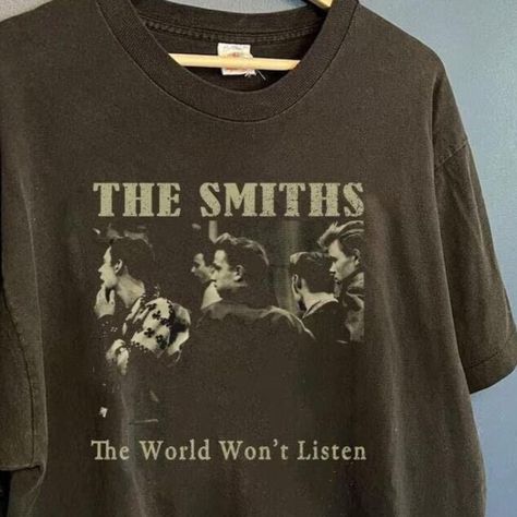 Vintage The Smiths Aesthetic T-Shirt, Retro The Smiths Shirt, The Smiths Shirt Unisex Men Women Reprint Product Information Promise That You Will Get The Best Products We Have. With Variety Of T Shirts Styles, Sizes And Colors. Detail T-Shirt: 100% Premium Cotton Short Sleeve Unisex T-Shirt. Suitable For Ladies And Gentlemen. Natural And Organic Dyes Are Used And No Harmful Effects To Human Health. Fabric Weight: 5.0 Oz (Mid-Weight). Double-Stitched Seams At Shoulder, Sleeve, Collar And Waist. Smiths Aesthetic, The Smiths Aesthetic, The Smiths Shirt, The Smiths, Aesthetic T Shirts, Gift For Music Lover, 80s Retro, Retro Shirts, Will Smith