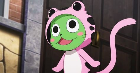 Frosch Fairy Tail, Fairy Tail Cat, Side Smile, Fairy Tail Quotes, Anime Tv, Dragon Tales, Fairy Tail Nalu, Fairy Tail Characters, Film Anime