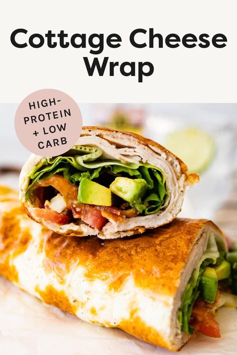 Cottage Cheese Wrap Cottage Cheese Egg Wrap Recipes, Rhubarb Cottage Cheese, Macro Friendly Lunch Prep, Cottage Cheese Egg White Wrap, Viral Cottage Cheese Wrap, Cottage Cheese Tortilla Wrap, Cottage Cheese Breakfast Wrap, Low Carb Wraps Recipe, Cottage Cheese Wrap Recipes