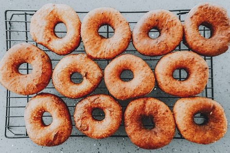 Sourdough Doughnut Recipe, Sourdough Donut Recipe, Lodge Dutch Oven, Old Fashioned Donut, Doughnuts Recipe, Doughnut Holes, Pastry Tart, Sprout Recipes, Doughnut Recipe