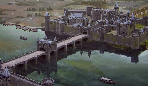 Castle Game Of Thrones, Ted Nasmith, Game Of Thrones Castles, Fantasy Map Making, George R R Martin, Illustration Board, Asoiaf Art, Gra O Tron, Rpg Map