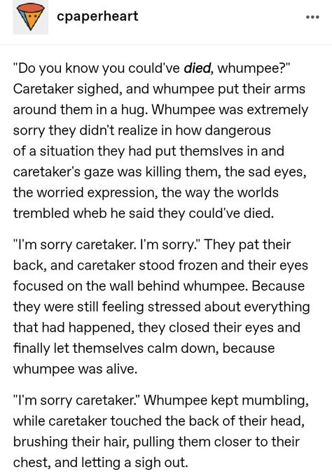 Whump Prompts Caretaker, Whumpee And Caretaker Prompts, Whump Prompts Comfort, Caretaker Prompts, Injury Prompts, Hurt Comfort Prompts, Whumpee Prompts, Whump Tropes, Whump Prompts