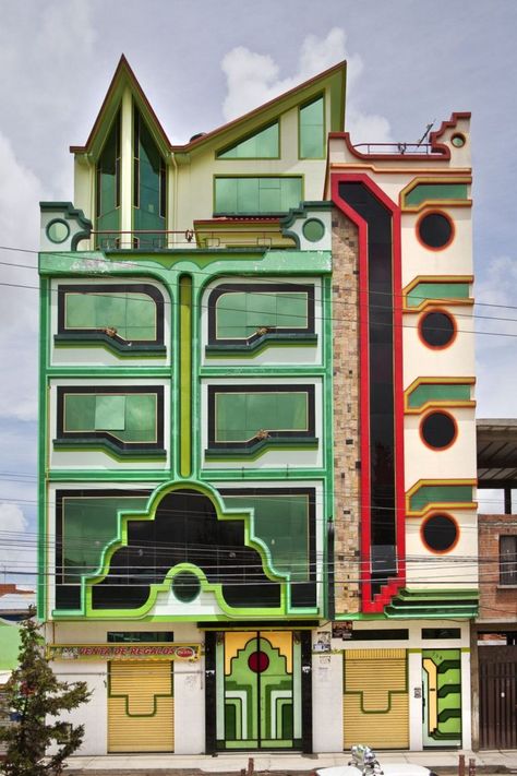 Post Modern Architecture, Architecture Art Nouveau, Vernacular Architecture, Architecture Exterior, Postmodernism, Amazing Architecture, Bolivia, Halle, Interior Architecture Design