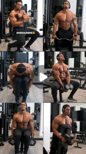 FITNESS | GYM | WORKOUT on Instagram: "Shoulder workout routine for men 👇
Ultimate 8-Weeks Shred Program  💪
Download now via the link in bio!🚀

ENJOY 🦾
Credits @jbailey_justdoit
Give this workout a save 💪 

1️⃣ EZ Bar Shoulder Press
2️⃣ EZ Bar Upright Row
3️⃣ DB Front Raises
4️⃣ DB 90° Lateral Raise
5️⃣ DB Reverse Fly
6️⃣ DB Shurgs

Hashtags
------------
#shoulderworkout #shoulderworkoutroutine #shoulderworkouts #shoulderworkoutroutineformass #shoulderworkoutformen

Tags
------
shoulder workout,shoulder workout routine,shoulder workout at home,shoulder workouts,shoulder workout routine for mass,shoulder workout routine for size,shoulder workout for men,shoulder workout routine for definition,shoulder workout for women,shoulder routine,best shoulder workout,shoulder workout with dumbbe Shoulder Workout For Men, Shoulder Workout For Women, Shoulder Workouts For Men, Shoulder Workout At Home, Workout Shoulder, Shoulder Routine, Reverse Fly, Shoulder Workout Routine, Upright Row