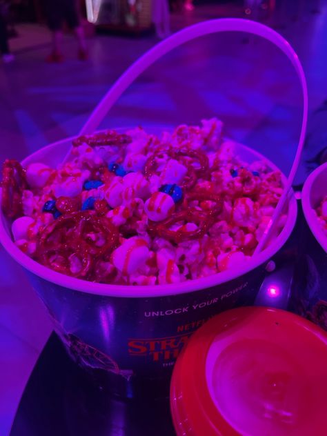 Stranger things #strangerthings #popcorn #food #toronto Stranger Things Food, Stranger Things Experience, Stranger Things Tv, Macaroons, Popcorn, Stranger Things, Toronto, Tv, Birthday