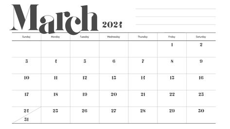 White Minimalist Monthly Planner March 2024 Calendar – szablony Canva Planner March, January 2024 Calendar, Minimalist Monthly Planner, Planner January, January Calendar, Design Black And White, Photo Collage Maker, 2025 Calendar, 2024 Calendar