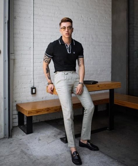 Fashion Men Outfits, Polo Shirt Outfits, Mens Business Casual Outfits, Formal Men Outfit, Mens Casual Outfits Summer, Corporate Fashion, Mens Trendy Outfits, Best Accessories, Mens Casual Dress Outfits