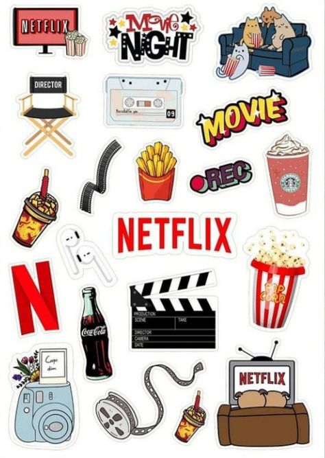 Film Party, Movie Stickers, Posters Decor, Tumblr Stickers, Scrapbook Stickers Printable, Hydroflask Stickers, Movie Themes, Movie Party, Popular Quotes