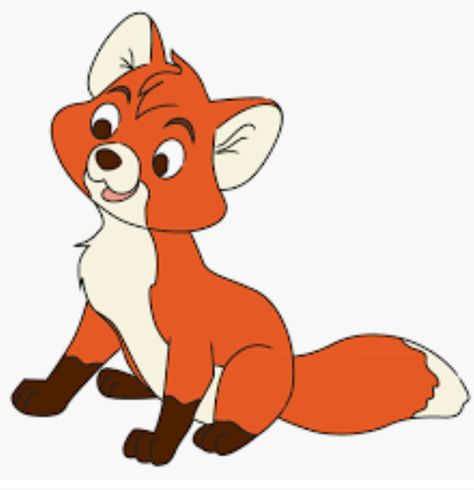 Fox Cartoon Drawing, Cartoon Fox Drawing, Fox Cartoon, Disney Character Drawings, Fox Drawing, The Hound, Disney Animals, The Fox And The Hound, Tattoos Designs