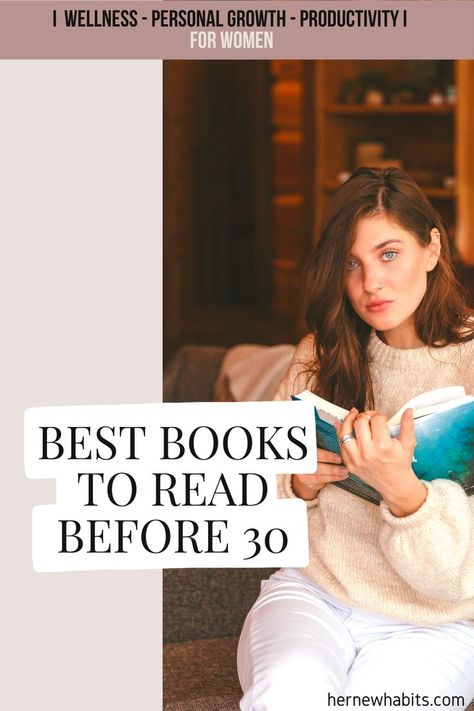 Check out this list of the best books to read before you turn 30 😍 Now that you’re approaching 30, it’s time to take your health to another level!😉 For the last 6 months, I have read and reread these books. I have been following every piece of advice in them, and I can say that they have changed my life. #late20s #almost30 #womenintheir30s #womenintheir20s #healthforwomen #wellnessforwomen #readbooks #booksforwomen #healthywomen #healthylife #wellbeing #brainhealth #bodyhealth #healthyliving Books To Read Before 30, The Best Books To Read, Books To Read In Your 20s, Books To Read For Women, Piece Of Advice, Books You Should Read, New Habits, Memory Problems, Break Bad Habits