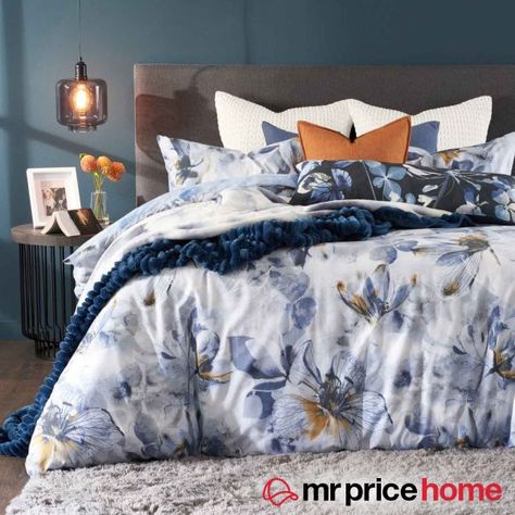 Make a bold bedroom statement this season, shop this dreamy collection at Mr Price Home or online, in-stores or on the app today. Shop here: https://bit.ly/3xWR8T6 #mrpricehome Bold Bedroom, Mr Price Home, Mr Price, Winter Blues, Bedroom, Bed, Blue, Quick Saves