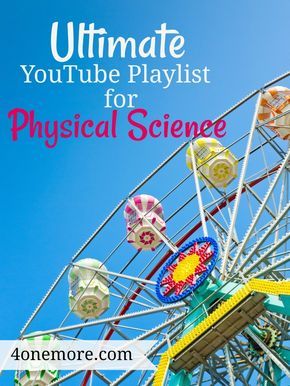 Ultimate YouTube Playlist for High School Physical Science High School Physical Science, Apologia Physical Science, Physical Science Experiments, Physical Science High School, Physical Science Middle School, Science Videos For Kids, Physical Science Activities, Physical Science Lessons, Students Life