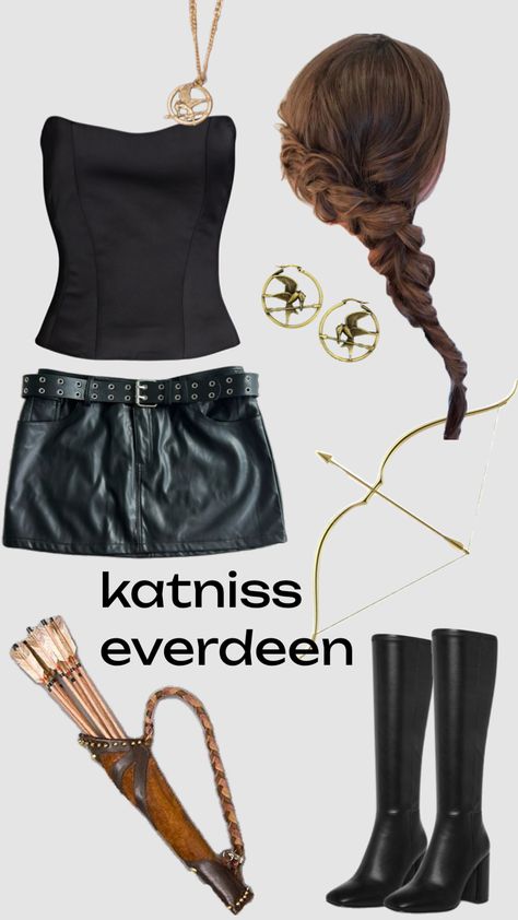 katniss everdeen hunger games halloween costume cute Katniss Everdeen Halloween Costume, Hunger Games Halloween Costumes, Katniss Everdeen Outfit, Katniss Everdeen Hunger Games, Katniss Costume, Hunger Games Costume, Fun Halloween Outfits, Hunger Games Outfits, Halloween Costume Cute