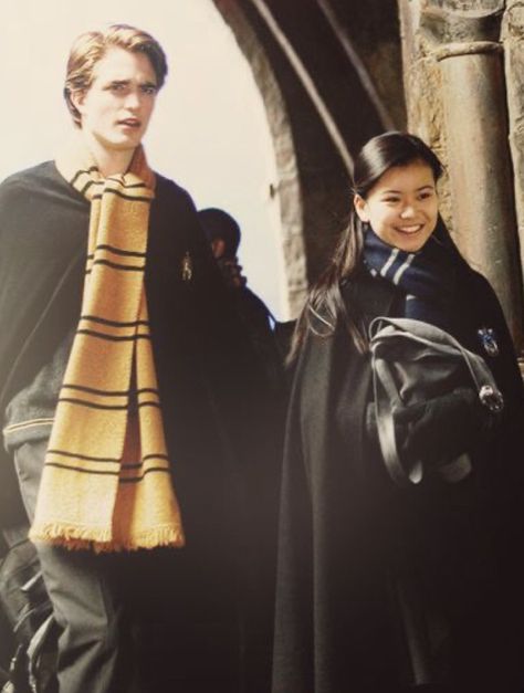 cedric diggory and cho chang-goblet of fire Goblet Of Fire Aesthetic, Hogwarts Shifting, Hery Potter, Katie Leung, Film Harry Potter, Stile Harry Potter, Glume Harry Potter, Tapeta Harry Potter, Harry Potter Wall