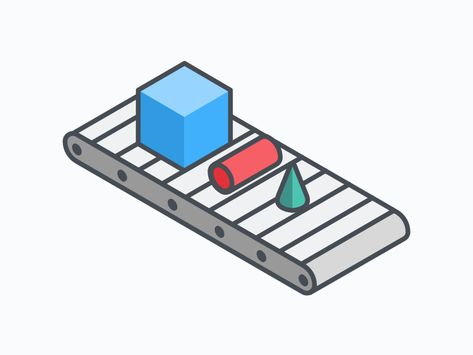 Conveyor Belt by Trevor McNaughton on Dribbble Belt Illustration, Rube Goldberg, Conveyor Belt, Belt Design, Editorial Illustration, Global Community, Creative Professional, Illustration Design, Editorial