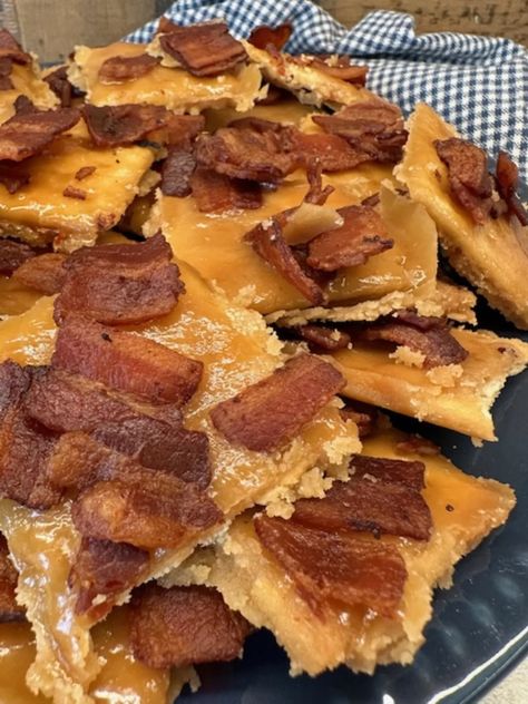 How To Make Amazing Bacon Crack | GB's Kitchen Saltine Cracker Candy, Unique Cocktail Recipes, Chocolate Chex, Brown Sugar Butter, Beef Dip, Cracker Candy, Brown Sugar Bacon, Bacon In The Oven, How To Make Bacon