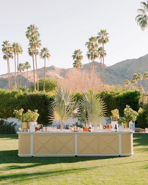 Wedding Bar Ideas, Colorful Art Deco, Sarah Winward, The Parker Palm Springs, Colorful Tiles, Wedding Pool Party, Gene Autry, Parker Palm Springs, Bee Wedding