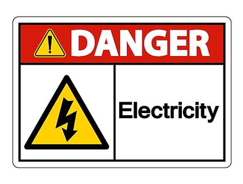 Danger Electricity Sign, Electrical Symbols, Safety Posters, Art Png, Background White, Video App, Seamless Background, Background Png, Anime Background