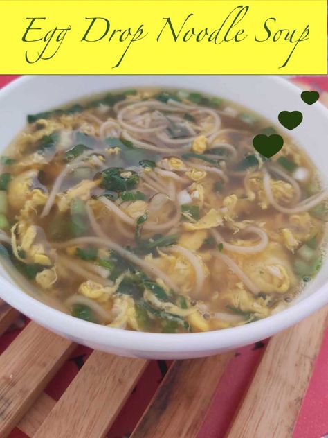 Egg Noodle Recipes, Rice Noodle Soups, Chinese Egg, Noodle Soup Recipe, Egg Drop Soup, Fried Noodles, Spinach Soup, Egg Drop, Asian Soup