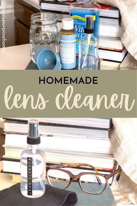 homemade lens cleaner Eyeglass Cleaner Diy, Homemade Bug Spray, Diy Glasses, Eyeglass Cleaner, Homemade Air Freshener, Toxic Cleaning Products, Lens Cleaner, Baby Soap, Diy Sprays