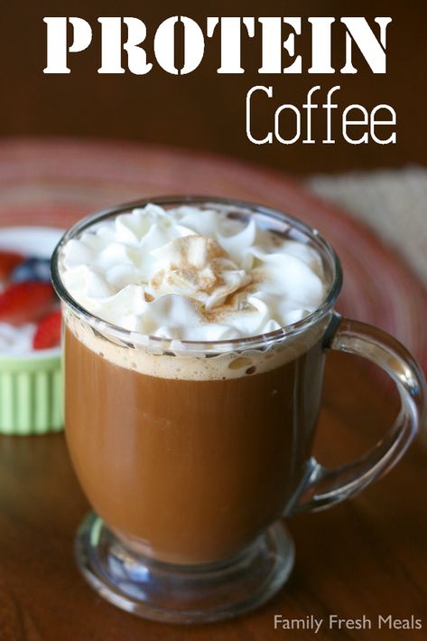 Protein Coffee, Family Fresh Meals, Protein Powder Recipes, Percolator Coffee, Powder Recipe, Protein Drinks, Single Serve, Protein Foods, Coffee Recipes