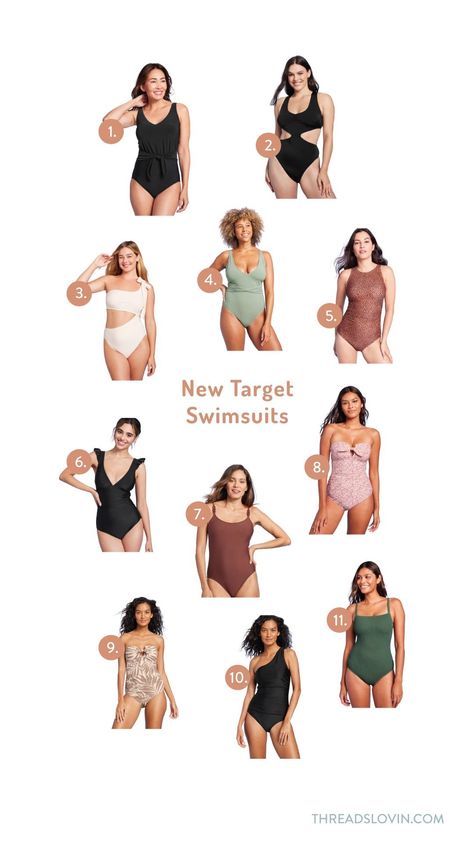 New Target Swimsuits — Threads Lovin' Target Swimsuits 2023, Swimsuits Black, Target Swimsuits, Black Monokini, Ruched Swimsuit, Plunge Swimsuit, Best Swimsuits, Cut Out One Piece, Long Torso