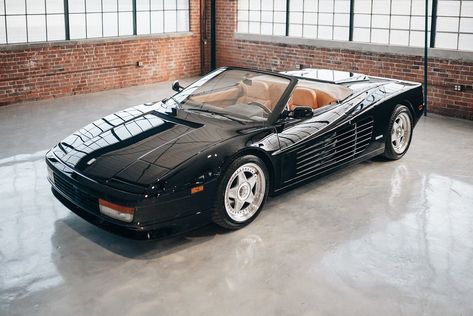 Ferrari Testarossa Cabriolet 1987 Black Rock, CT, United States. New and used Luxury cars for sale by selected dealers around the world (ID: 10789418) 80s Cars, Luxury Cars For Sale, Ferrari Testarossa, Car Game, Future Vehicles, Saints And Sinners, Cars Land, Future Vision, Firebird Trans Am