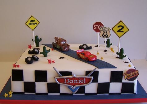 13 Cake, Pastel Rainbow Cake, Cars Theme Cake, Mcqueen Cake, Cars Birthday Cake, Fondant Flower Cake, Cars Theme Birthday Party, Elegant Birthday Cakes, 2 Birthday Cake