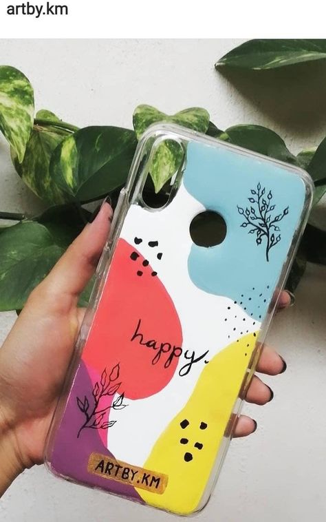 Decorating Phone Cases Diy, Handmade Mobile Cover, Teachers Day Card Design, Homemade Mobile, Mobile Case Design, Artsy Phone Cases, Happy Birthday Cards Diy, Phone Case Diy Paint, Diy Phone Case Design