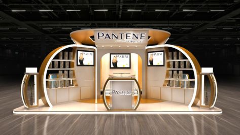 Pantene Booth (Egypt) on Behance Booth Design Exhibition, Exhibition Plan, Event Booth Design, Drawing Furniture, Exhibition Stall Design, Event Booth, Temple Design For Home, Pharmacy Design, Interior Design Presentation