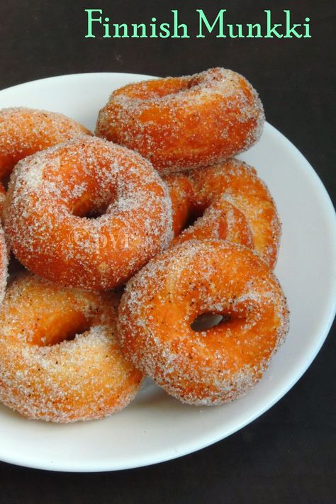 Finland Food, Finnish Cuisine, Finnish Recipes, Doughnuts Recipe, Scandinavian Food, Doughnut Recipe, Swedish Recipes, Donut Recipes, Food App