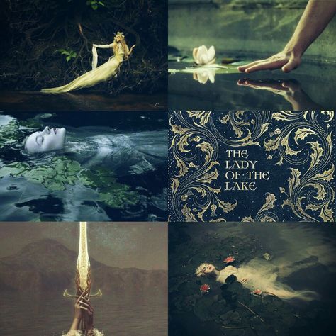 Lady Of The Lake Aesthetic, Nimue Lady Of The Lake, Lady Of The Lake Art, Bethany Ciotola, Rusty Lake, The Lady Of The Lake, Lake Tattoo, Chalice Well, Myths & Monsters