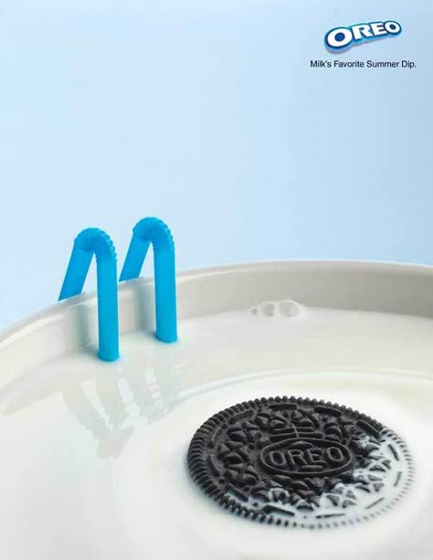 Oreo Seasonal Ad Campaign by Estrella Vega, via Behance Oreo Ads, Concept Ads, Cupcakes Oreo, Oreo Milk, Oreo Fluff, Food Art Photography, Dessert Oreo, 광고 디자인, Brand Advertising