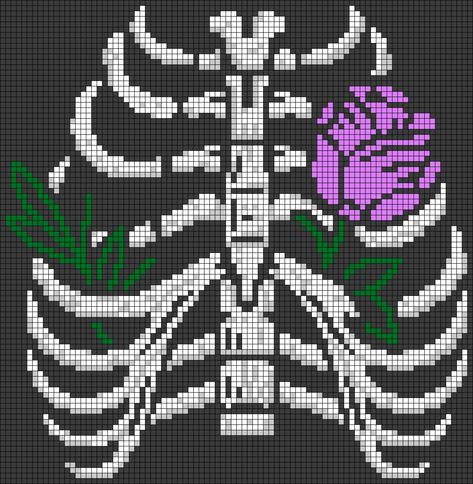 Rose Tapestry Crochet Pattern, Skull Grid Pattern, Greek Pixel Art, Skull Perler Bead Patterns, Pixel Art Grid, Tapestry Crochet Patterns, Pixel Pattern, Crochet Tapestry, Pixel Art Pattern