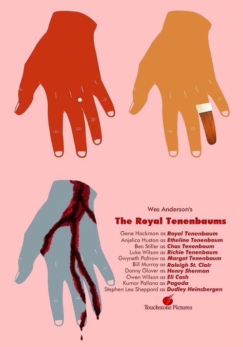 The Royal Tenenbaums Art, The Royal Tenenbaums Poster, Royal Tenenbaums Poster, Richie Tenenbaum, Wes Anderson Movie, Margot Tenenbaum, Alfred Hitchcock The Birds, Wes Anderson Aesthetic, Posters Decor