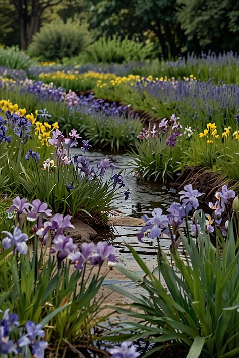 13 Best Plants For Drainage Ditch Ditch Ideas, Blue Flag Iris, Red Twig Dogwood, Marsh Marigold, Drainage Ditch, Twig Dogwood, Swamp Milkweed, Cardinal Flower, Wet Spot