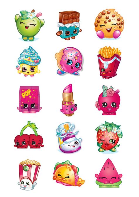 Shopkins Cupcakes, Shopkins Bday, Shopkins Characters, Shopkins Cake, Shopkins Colouring Pages, Shopkins Birthday Party, Shopkins Party, Shopkins Birthday, Image Collage