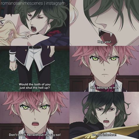 Ayato And Yui, Yui X Ayato, Yui And Ayato, Anime Scenes, Romance Anime, Diabolik, Diabolik Lovers, Sound, Romance