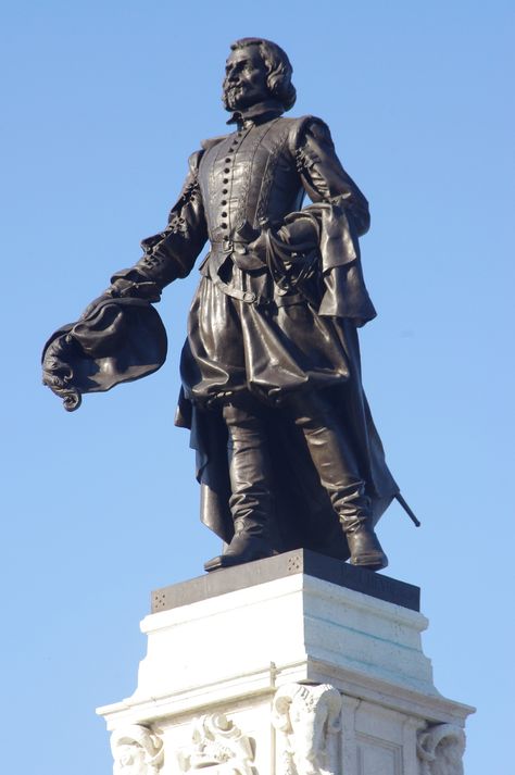 Samuel de Champlain. He founded New France and Quebec City on July 3, 1608. Three Pines, All About Canada, Samuel De Champlain, Louise Penny, Quebec City Canada, French Canadian, Canada Photos, Interesting People, Quebec City