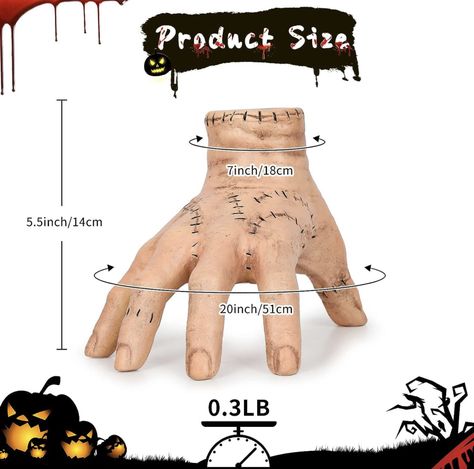 Wednesday Thing Hand Addams Family Realistic The Thing Hand from Wednesday Addams, Cosplay Hand by Addams Family for Halloween Wednesday Thing Hand, Addams Family Hand, Wednesday Thing, Thing Hand, Hand Statue, Family Cosplay, Halloween Party Costume, Horror Party, Halloween Fest