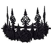 Black Tiara, Queens Tiaras, Black Rose Flower, Gothic Floral, Festival Headband, Rose Flower Crown, Rose Queen, Rose Crown, Crown For Women