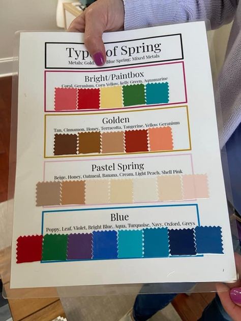 Blue Spring Colour Analysis, House Of Colours Blue Spring, House Of Color Blue Spring, Paintbox Spring Outfits, House Of Colour Blue Spring Outfits, Paintbox Spring Color Palette, Blue Spring House Of Colour, Blue Spring Color Analysis, True Spring Colour Palette Outfits