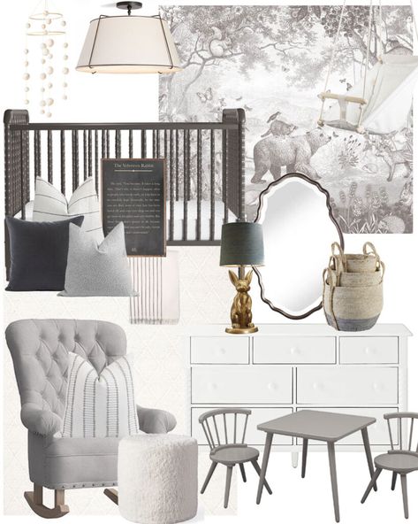 Gender Neutral (or Twin) Nursery Mood Boards - Dear Lillie Studio Twin Nursery Boy And Girl, Twin Nursery Gender Neutral, Twin Boys Nursery, Nursery Inspiration Boy, Twin Nursery, Dear Lillie, Boy Rooms, Baby Theme, Welcome Home Baby