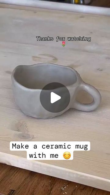 Pottery Life on Instagram: "A tutorial for making a mug out of clay😊🩷

Ceramic mugs: the cozy embrace of morning comfort.☕️

#everything_pottery
#potterylove #explore #pottery #potterylife" Make A Mug, Clay Ceramics, Ceramic Mugs, Instagram A, Mug, Ceramics, On Instagram, Instagram