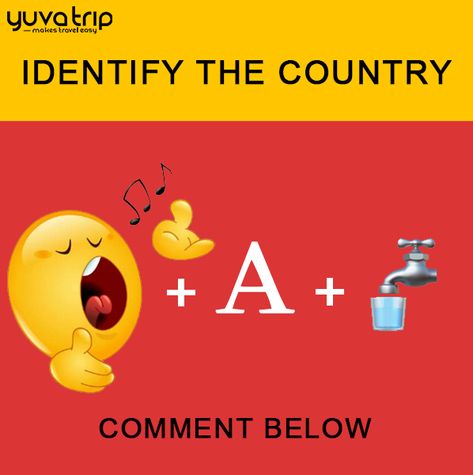 #Guess the Location. #TravelFun. Guess the country from the Emojis and drop your answers in the comments section. Country Names, Travel Fun, Movie Posters, Quick Saves, Film Posters