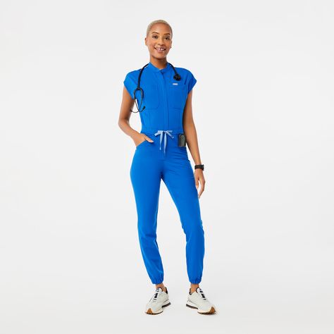 Official FIGS® Scrubs. Ridiculously Soft Scrubs Designed Just For You. Get Free Shipping On Orders $50+! Figs Outfit Scrubs, Scrub Suit, Royal Blue Scrubs, Nursing Graduation Pictures, Cargo Jumpsuit, Nurse Aesthetic, Scrubs Outfit, Work Fits, Figs Scrubs